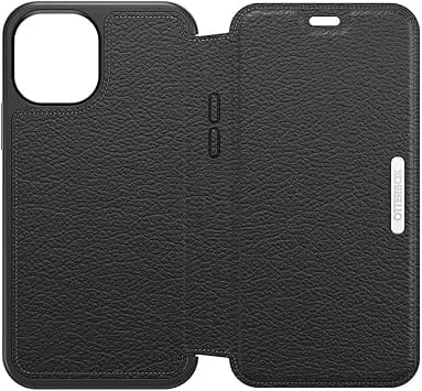 iPhone 12 Mini Case – Black | OtterBox Strada Series, Soft Touch Protective Cover