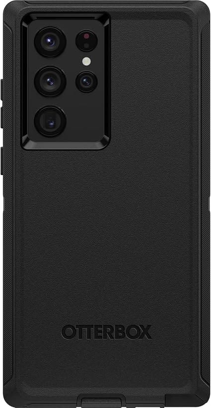 Samsung S22 Ultra Case – Black | OtterBox Defender Series, Soft Touch Protective Cover