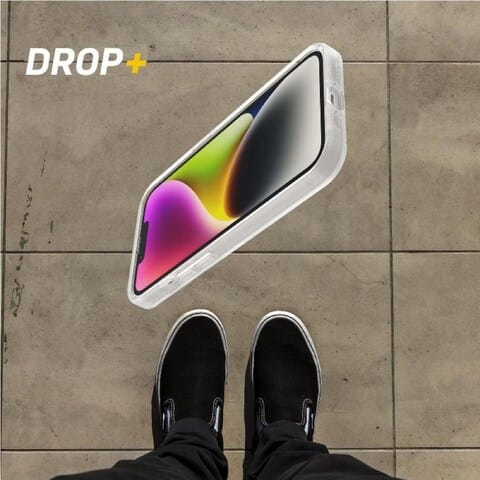 iPhone 14 – Clear | OtterBox Symmetry Series + Antimicrobial, Soft Touch Protective Cover