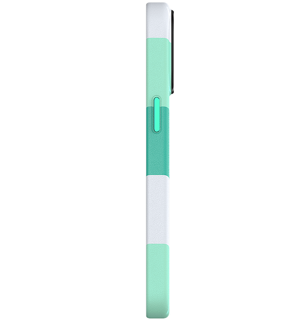 Stripe Vibe Case With MagSafe - Mint Green - Right