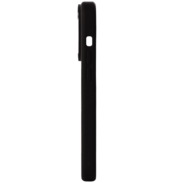 Liquid Silicon Case With MagSafe - Black - Left