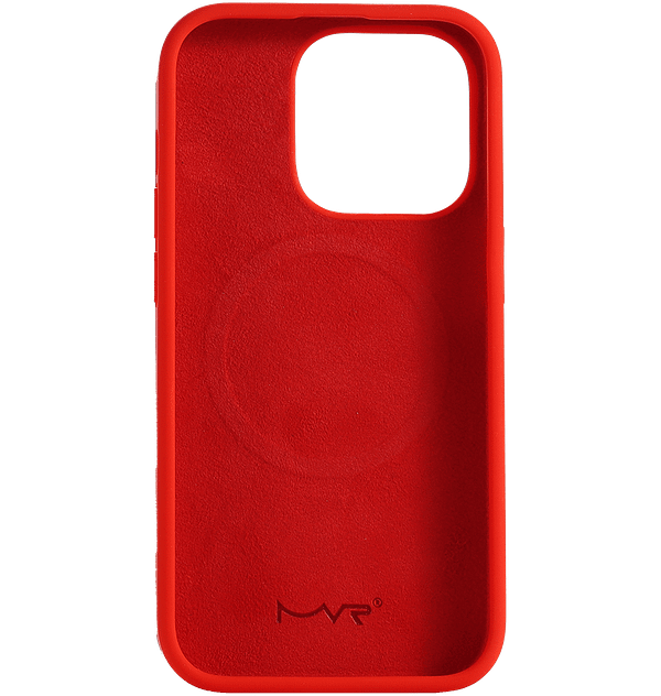 Liquid Silicon Case With Magsafe - Red - Front