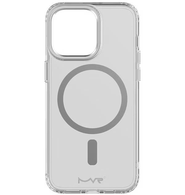 iPhone 15 Pro Max Case – Silver | MVR Aussie Bling Series, Sparkling Design with Protection