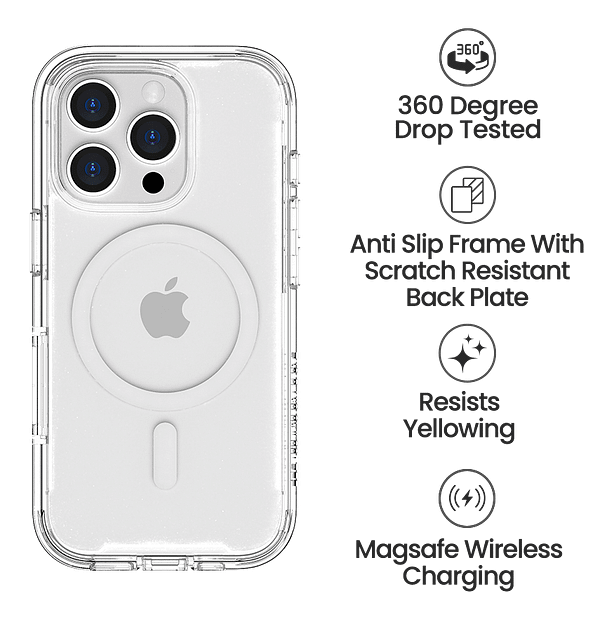 iPhone 16 Pro Robust 360 Case - Clear