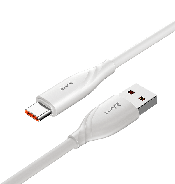 MVR 1m USB A To Type C Charging Cable White