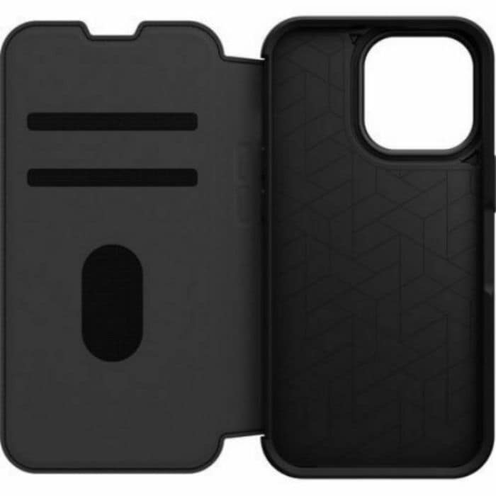 iPhone 13 Pro Case - Black | OtterBox Strada Series, Scratch-Resistant Rugged Protective Back Cover