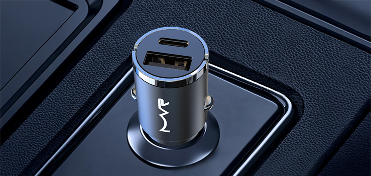 1. MVR Dual Port 48W Car Adapter – Your Main Car Charging Solution