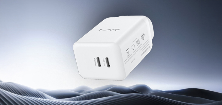 MVR 45W GaN Dual Port Wall Adapter – Charge Two Devices Together