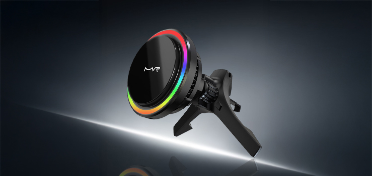 MVR T1 MagSafe Wireless Charging Car Holder with Cooling System