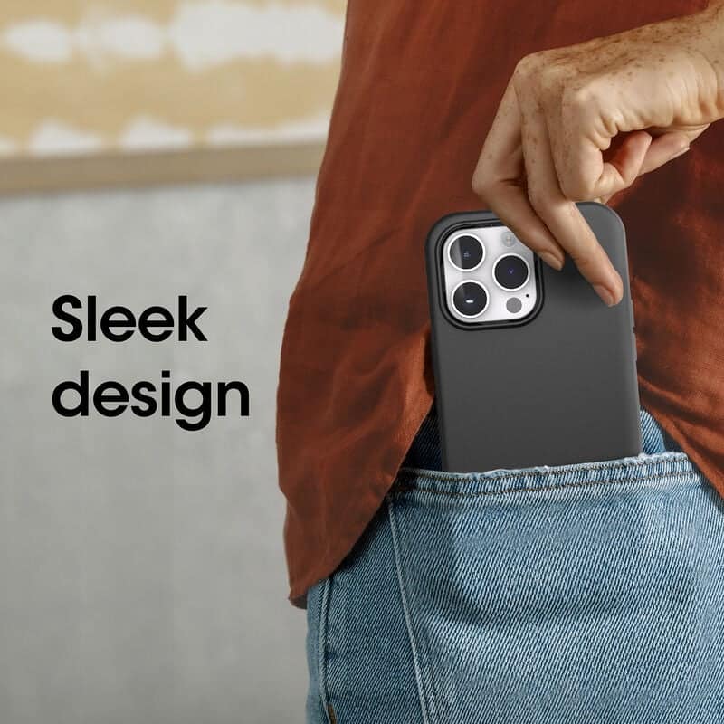 iPhone 14 Pro Max Case – Black | OtterBox Symmetry Series, Antimicrobial Soft Touch Protective Cover