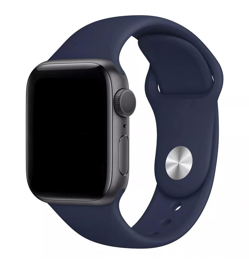 Apple Watch 38/40/41mm TPU band, navy, comfortable and sturdy for all-day use