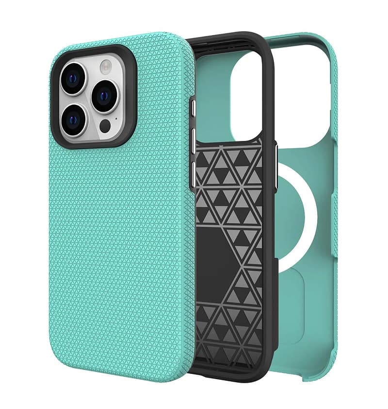 Mint generic triangle back cover for iPhone 11, sleek and secure fit