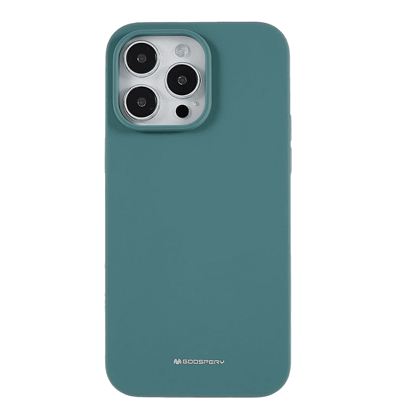 Green silicon back cover for iPhone 14 Pro Max, smooth and reliable protection