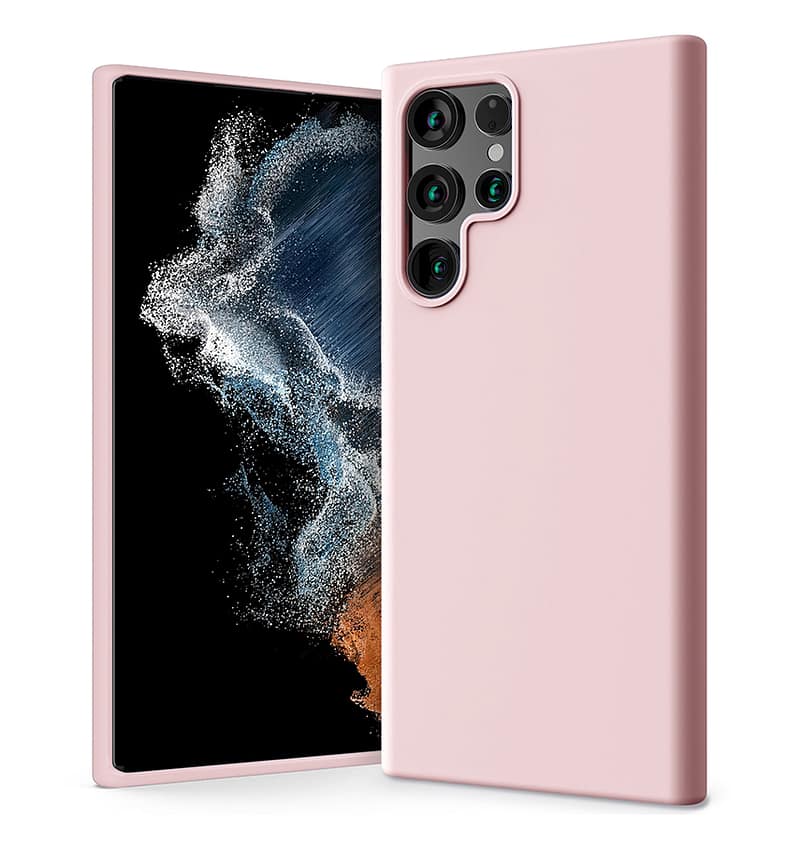 Pink Sand Mercury silicone case for Samsung Galaxy S23 soft and stylish