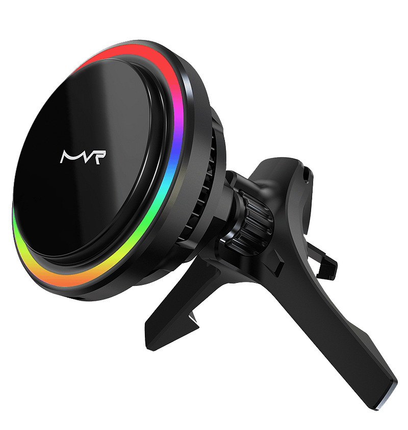 Black T1 15W MVR MagSafe In-Car Phone Charging Holder