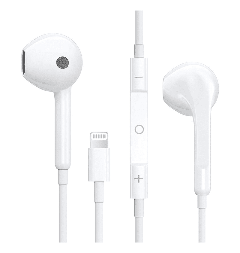 MFI-certified Lightning earphones for Apple devices, offering high-quality sound and comfort.