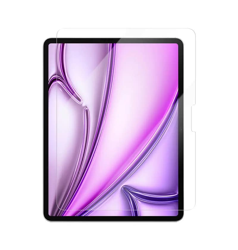 Clear tempered glass screen protector for iPad Air 13/Pro 13 2024, reliable and clear