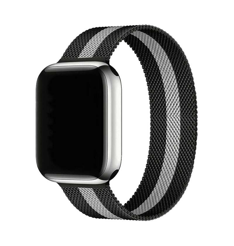 Apple Watch 38/40/41mm Milanese metal band, black, sleek and modern for everyday wear