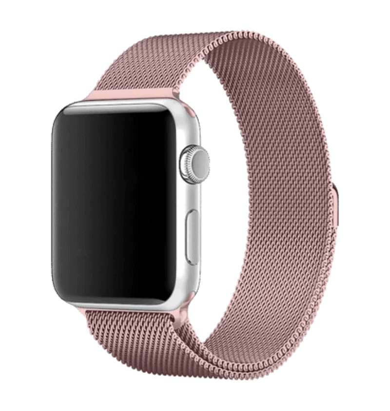 Apple Watch 38/40/41mm Milanese metal band, rose gold, sophisticated and elegant design