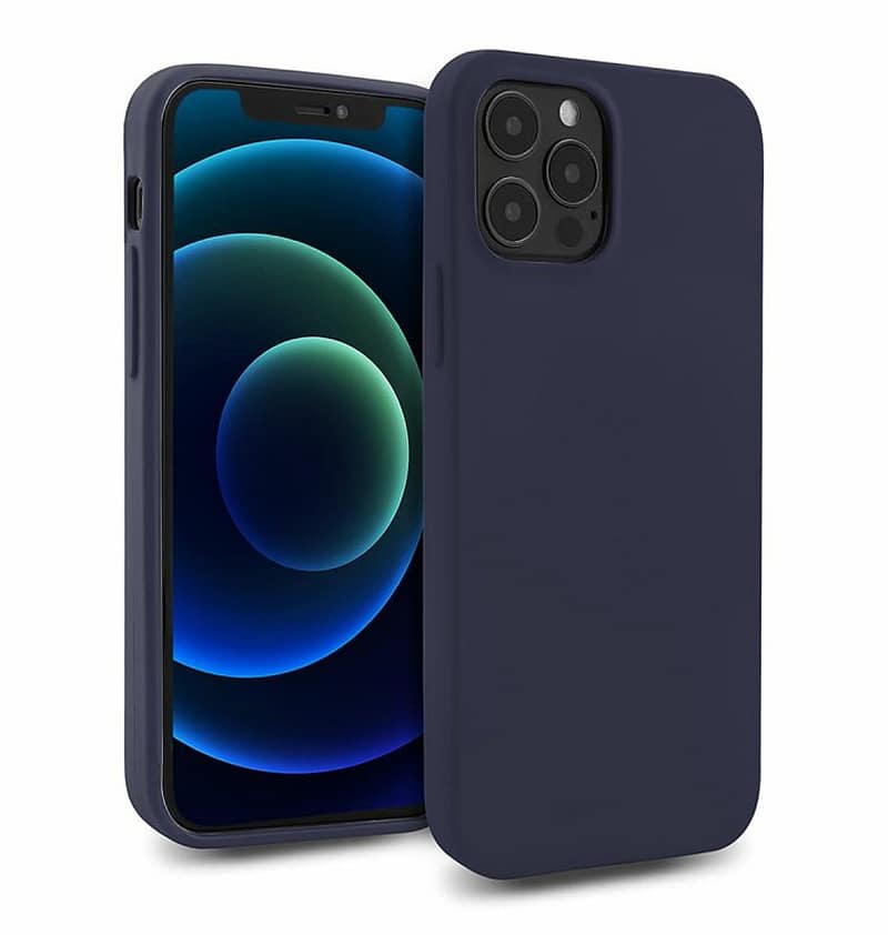 Navy Mercury Soft Feeling back cover for iPhone 13 Pro Max, smooth and durable.