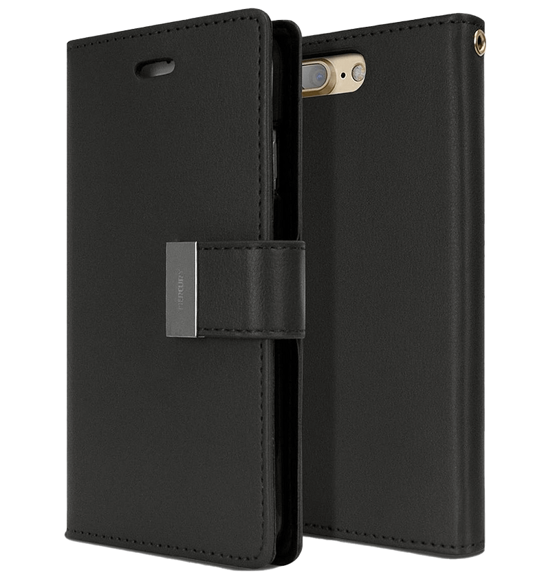 Black Mercury Rich Diary Flip Wallet Case for iPhone 16 Pro Max, durable