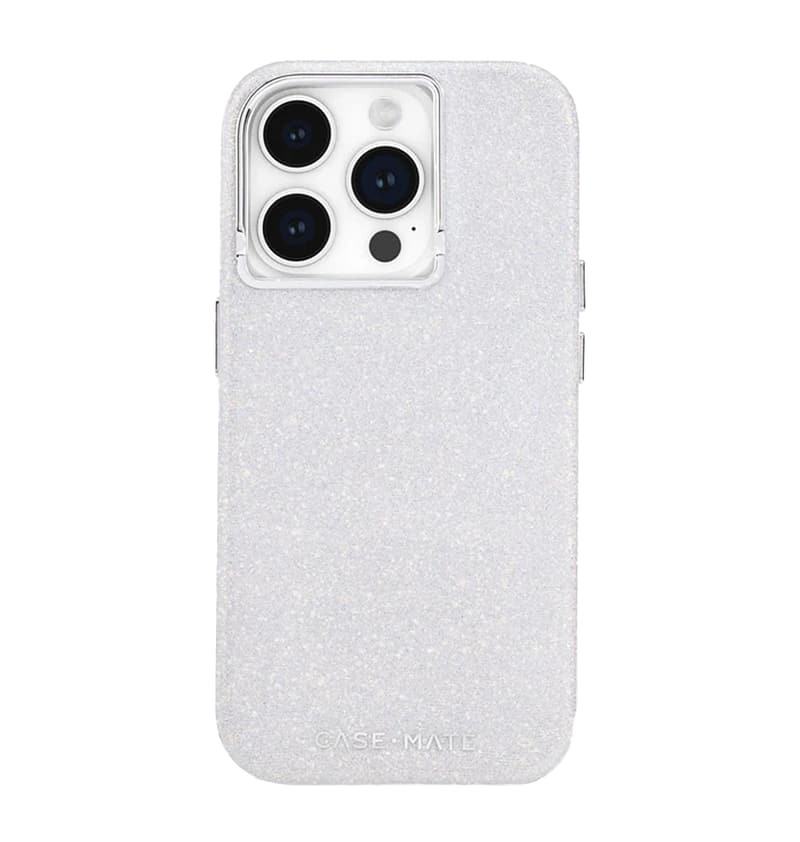 Iridescent Case-Mate Twinkle MagSafe Back Cover for iPhone 15 Pro, glamorous and protective