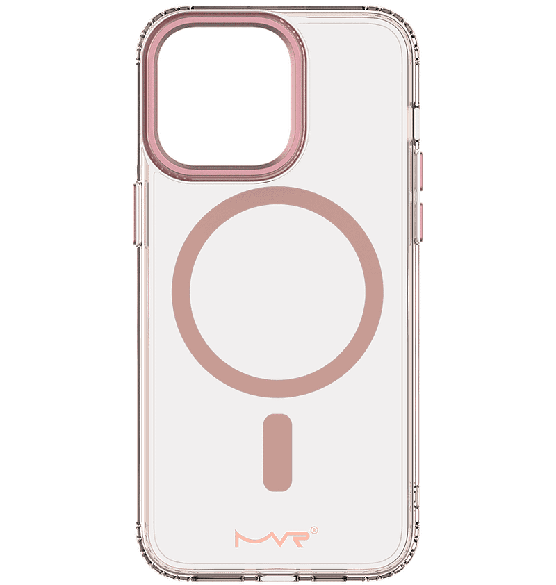 Rose Gold MVR Impact IMD Back Cover for iPhone 15 Pro, elegant and protective