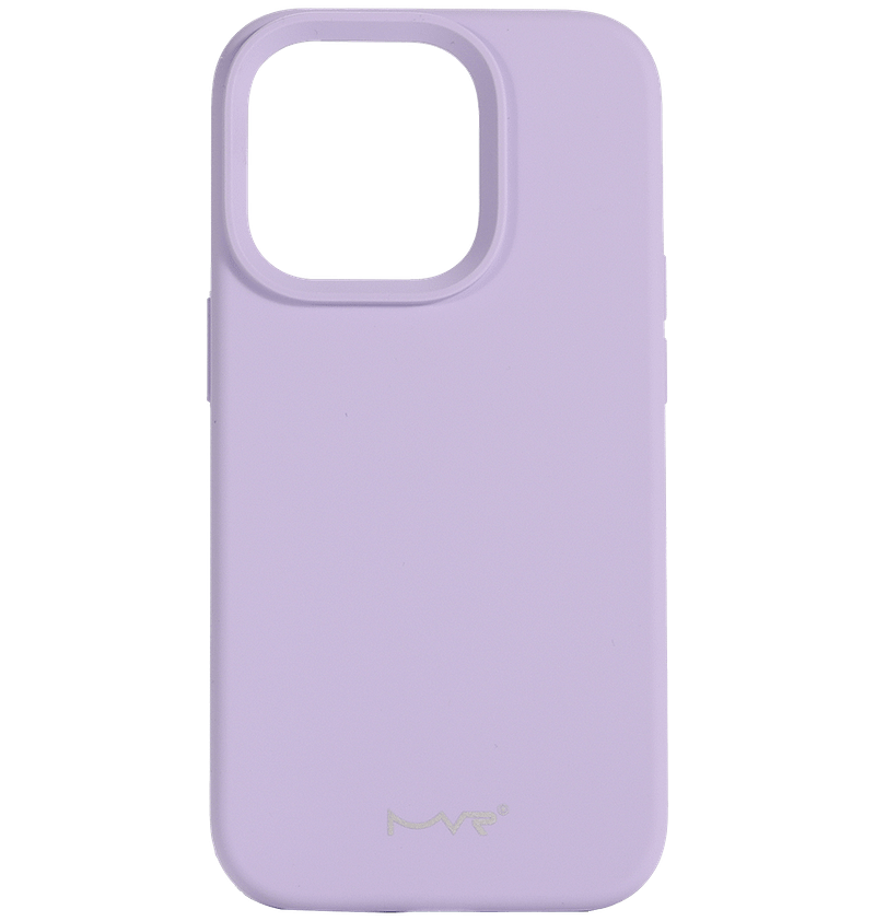 Lavender MVR Liquid Silicone Back Cover for iPhone 15 Pro, soft and stylish design