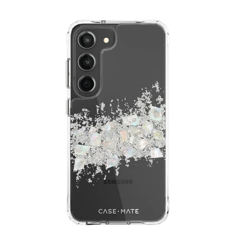 SAMSUNG S23 CASE-MATE KARAT PEARL COVER ANTIMICROBIAL CLEAR