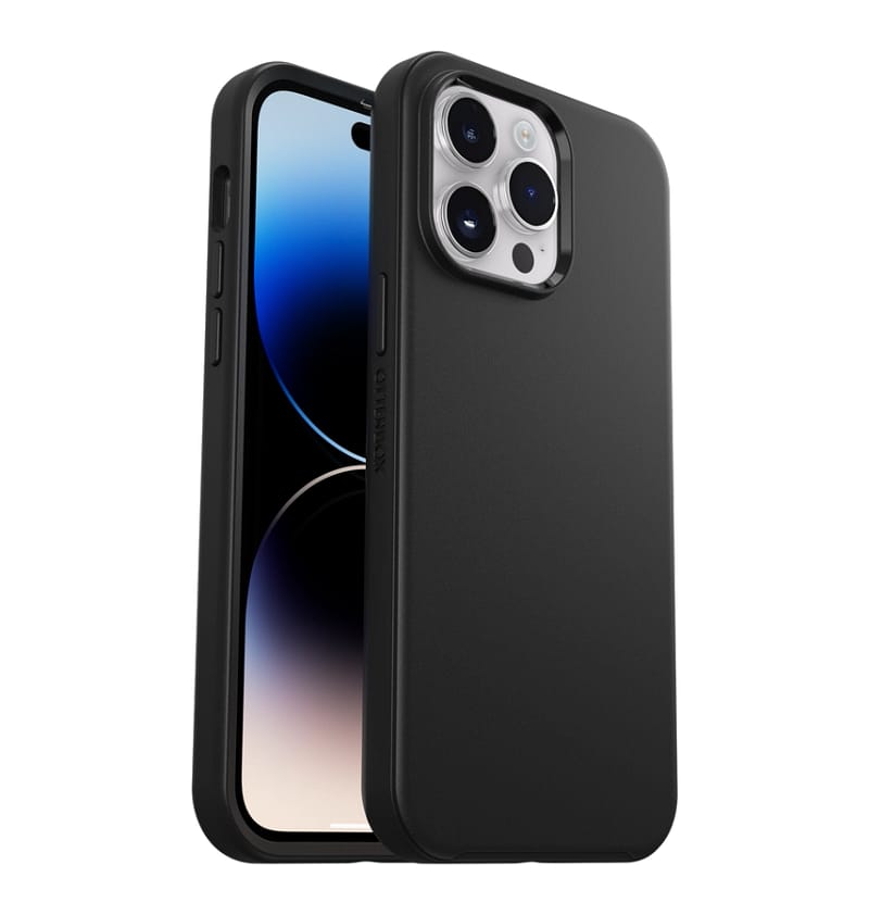iPhone 14 Pro Max – Black | OtterBox Symmetry Plus Series, Soft Touch Protective Cover