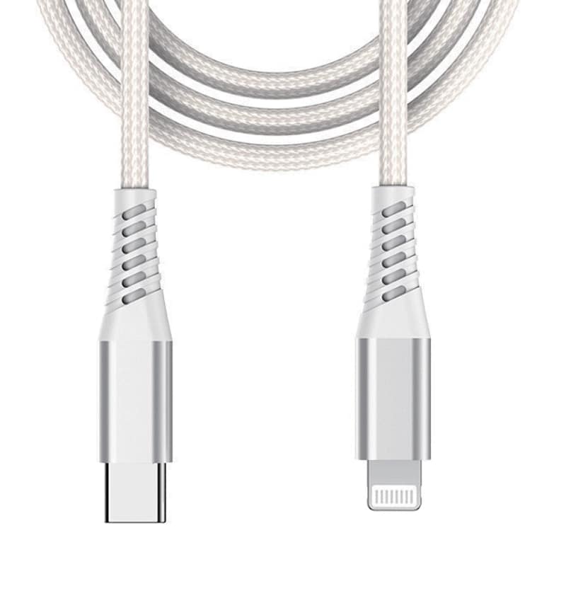 BEETLE 3M TYPE C TO LIGHTNING CHARGING CABLE WHITE M-1