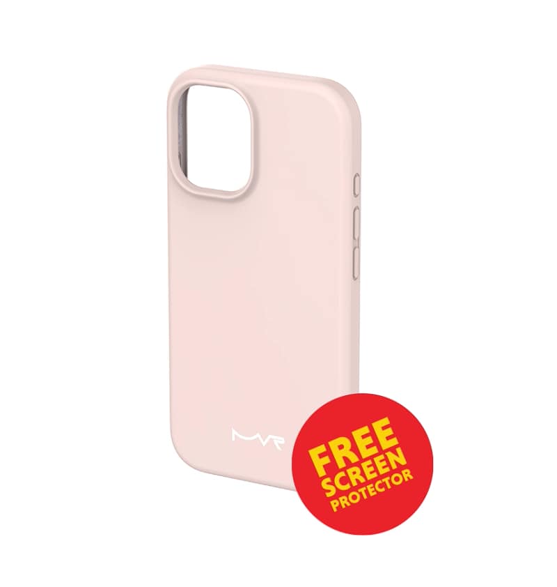 iPhone 17 Liquid Silicone Case – Blush | MVR Enhanced Grip Texture, Scratch Protection, MagSafe Compatible