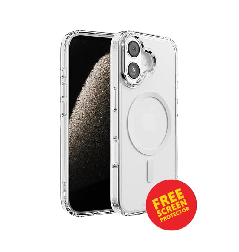 iPhone 17 Impact IMD Case – Silver | MVR Glossy Finish, Lightweight Protection, Anti-Fingerprint