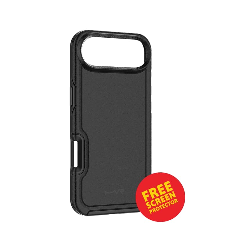 iPhone 17 Air Armour Matte Case – Black | MVR Strong Grip, Military-Grade Protection, Slim Matte Finish