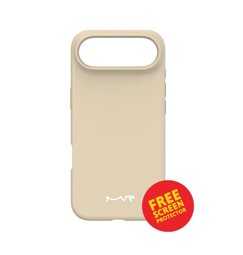 iPhone 17 Air Liquid Silicone Case – Vanilla | MVR Soft-Touch Finish, Anti-Slip Grip, Premium Protection