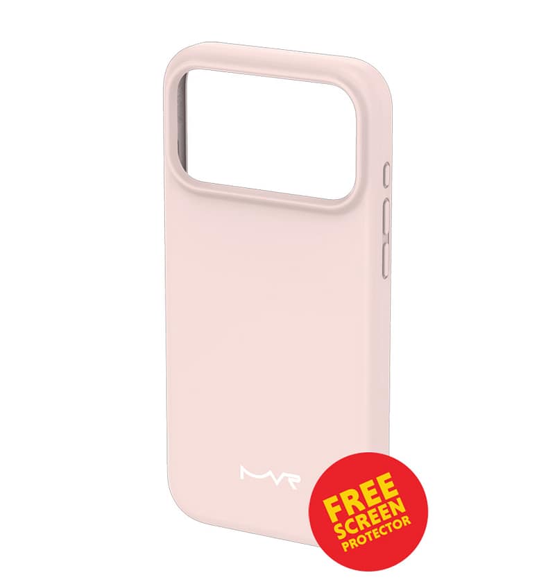 iPhone 17 Pro Case – Blush | MVR Liquid Silicone Soft-Touch Finish, Anti-Slip Grip