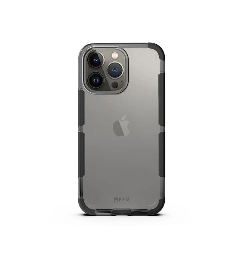 iPhone 13 Pro Case – Black/Carbon | EFM Cayman D3O Armour 5G Signal Series Rugged, Shockproof & Drop-Tested Protection