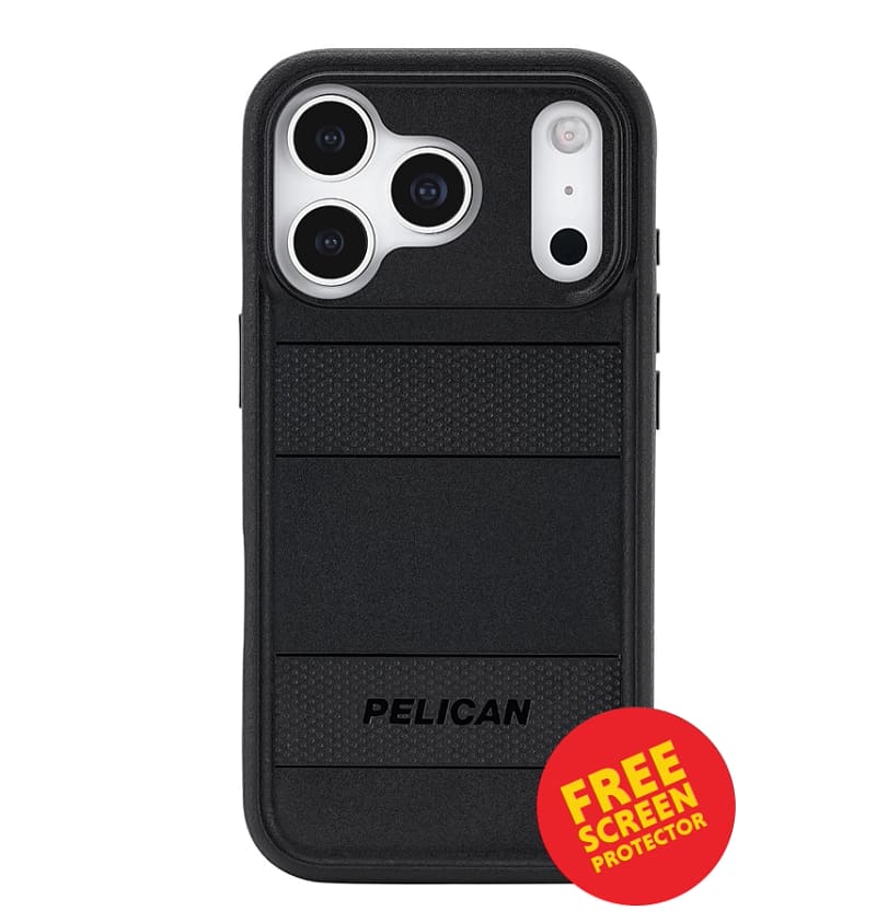 iPhone 17 Pro Case – Black | Pelican Protector MagSafe Cover with Military-Grade Drop Protection & Sleek Finish