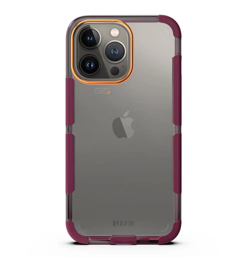 iPhone 13 Pro Max Case – Red Velvet | EFM Cayman D3O Armour 5G Signal Cover with Advanced Impact Protection