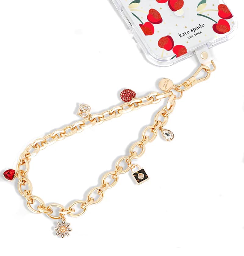 Kate Spade Phone Charm Wrist Strap Favorite Things | Stylish & Durable Accessory for iPhone & Other Smartphones