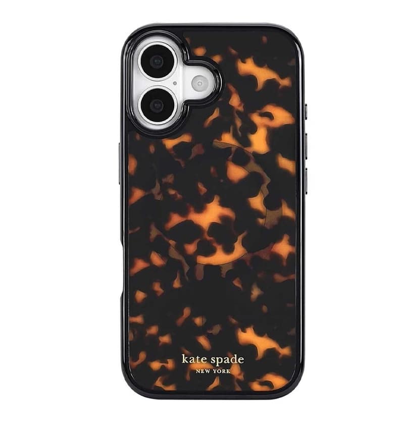 iPhone 17 MagSafe Case – Tortoise | Kate Spade Protective Cover with Stylish, Slim & Durable Design