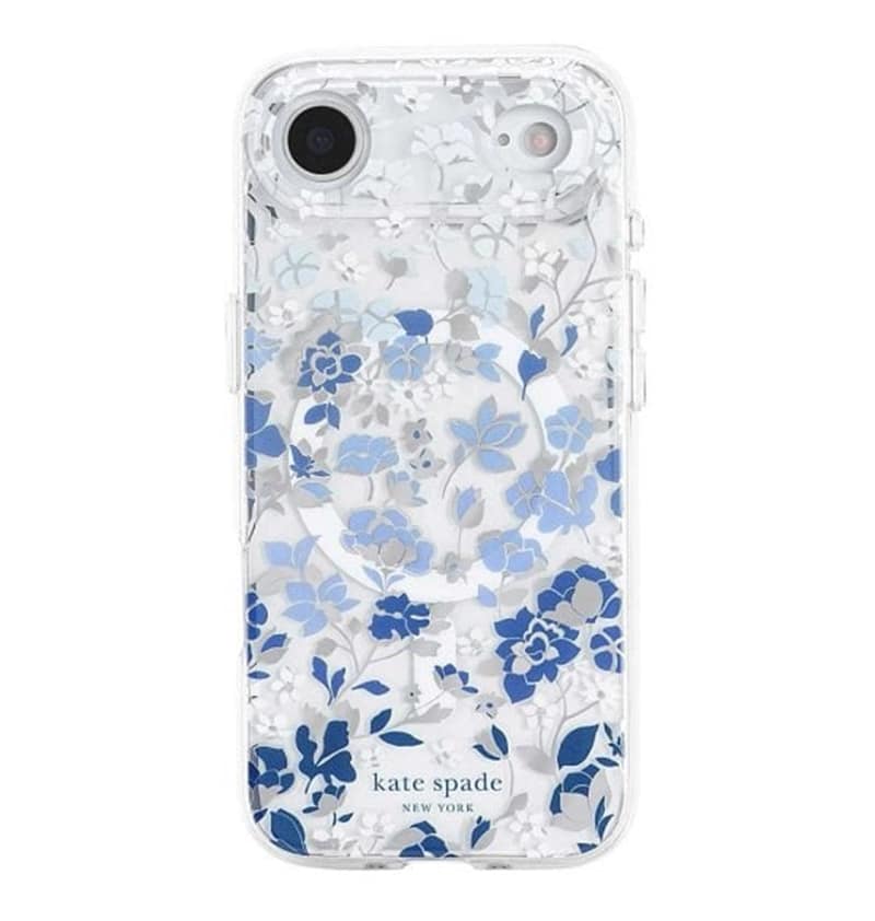 iPhone 17 Air Flowerbed Blue MagSafe Case – Clear/Blue | Kate Spade  Protective Cover with Stylish, Slim & Durable Design