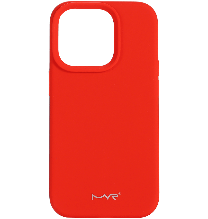 Liquid Silicon Case With Magsafe - Red