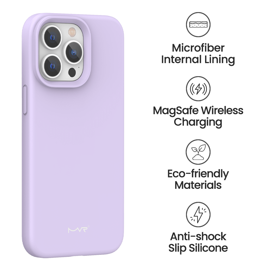 iPhone 15 Plus Liquid Silicone Case With MagSafe - Lavender