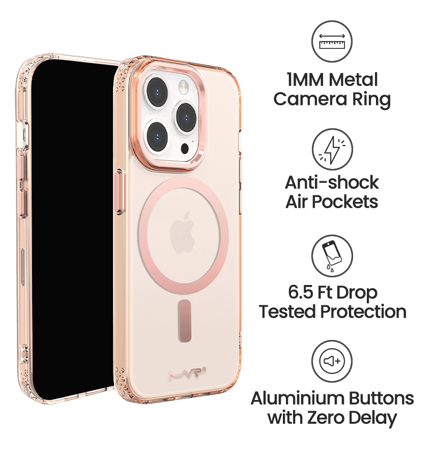 iPhone 15 Pro Max Impact IMD Case With MagSafe - Rose Gold