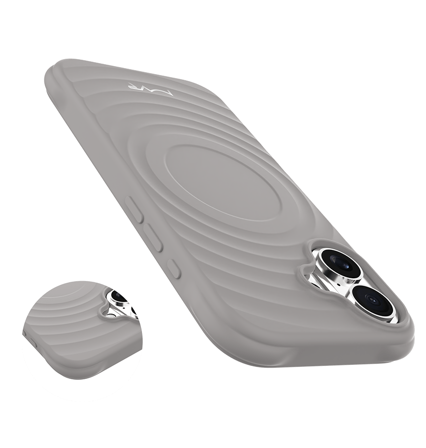 iPhone 16 WAVE Silicone Case - Grey