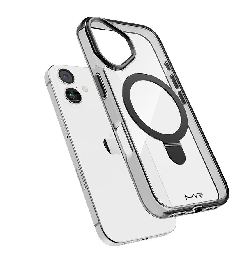 iPhone 16 Stellar Stand Case - Smokey Black