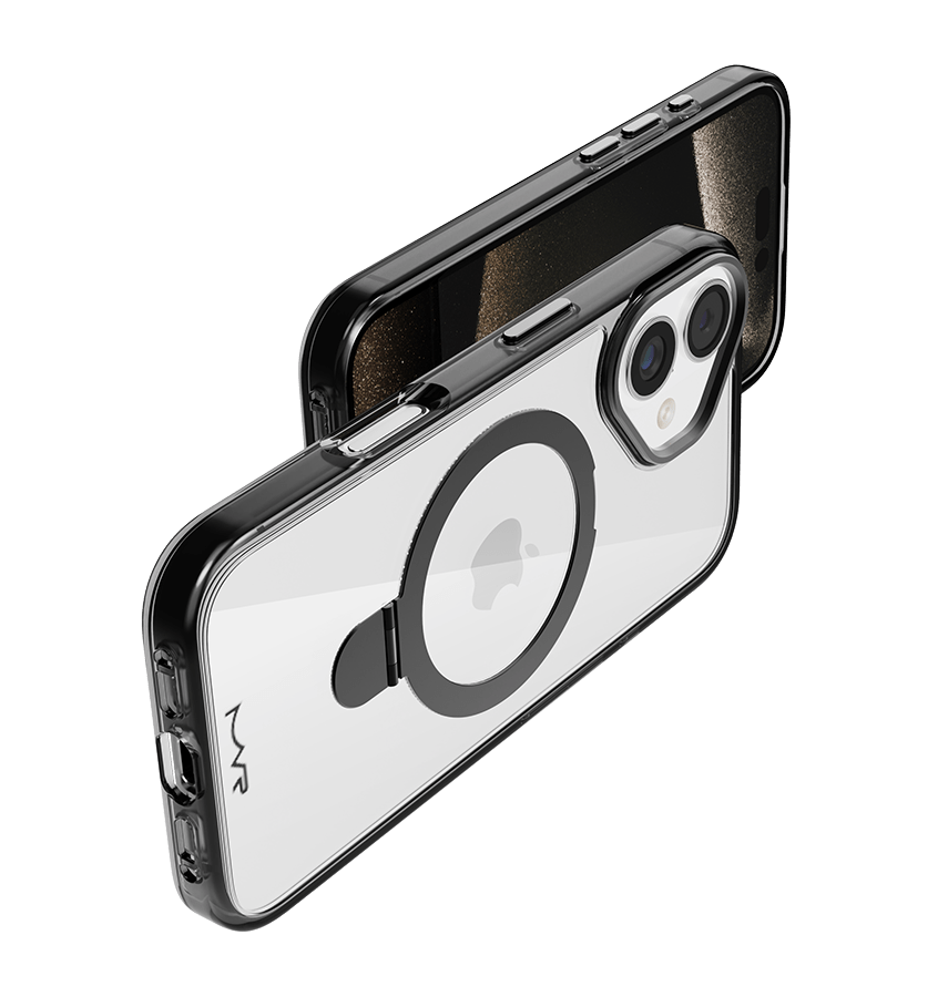 iPhone 16 Stellar Stand Case - Smokey Black