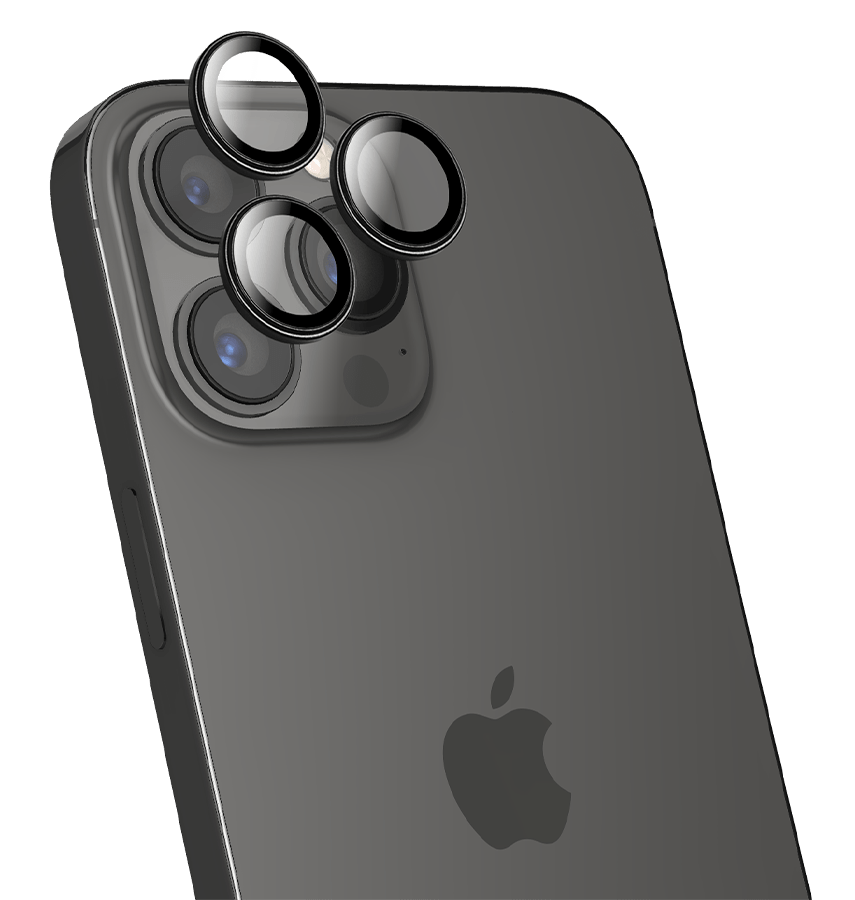 iPhone 16 Pro/16 Pro Max Robust Camera Armour - Black