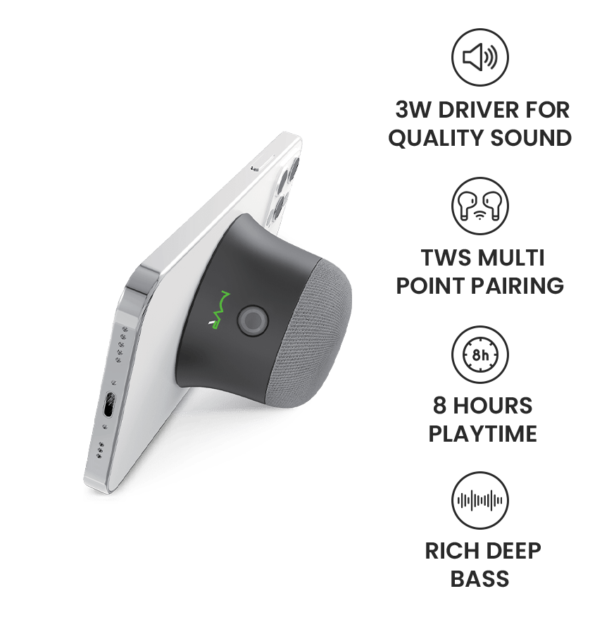 MVR Mag Soundmate MagSafe-Bluetooth Speaker White